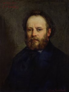 Pierre Joseph Proudhon的肖像（1809-65）1865